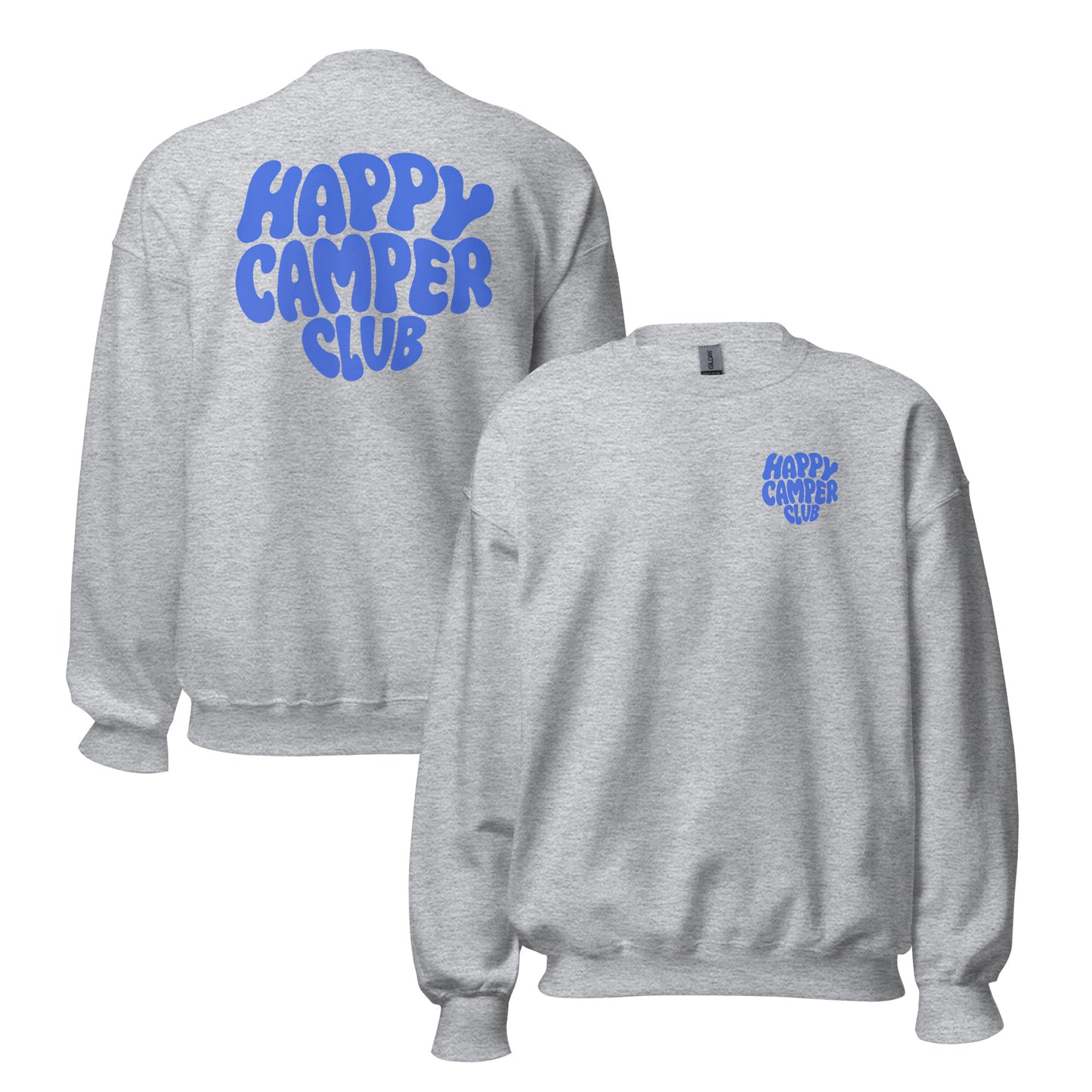 Happy Camper Club -Pullover Print vorne&hinten 💙