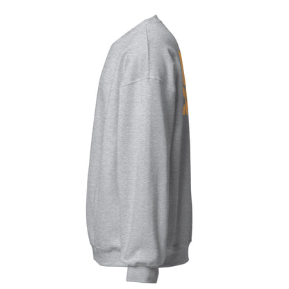 Grau Orange - Happy Camper Club Unisex-Pullover