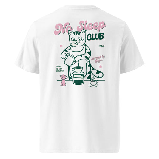 Unisex Bio-T-Shirt „No Sleep Club“