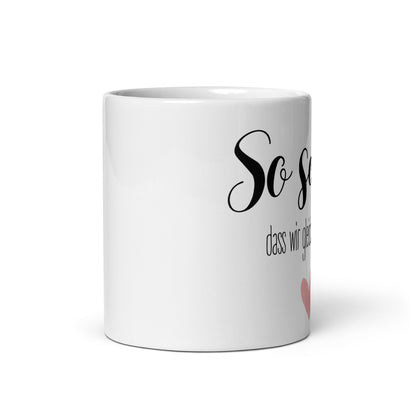 Tasse „So schön, dass wir gleichzeitig leben“ – Liebevolle Geschenkidee aus Keramik