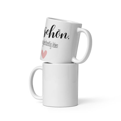 Tasse „So schön, dass wir gleichzeitig leben“ – Liebevolle Geschenkidee aus Keramik